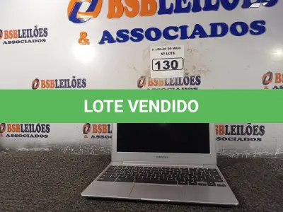 LOTE 130 - 01 CHROMEBOOK SAMSUNG XE500C12. (NO ESTADO) ATENÇÃO! FAZER A VISITAÇÃO ANTES DE ARREMATAR, NÃO SABEMOS SE FUNCIONA. LEILÃO NÃO TEM GARANTIA E NEM DEVOLUÇÃO, SUJEITO A POSSÍVEIS AVARIAS VISÍVEIS/OCULTAS E/OU AUSÊNCIA DE COMPONENTES.