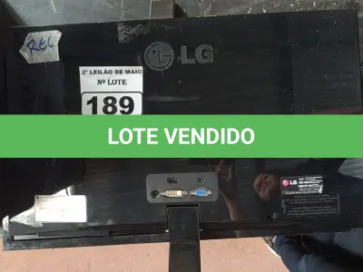 LOTE 189 - 02 MONITORES LG FLATROM E2360V-PN. (NO ESTADO) ATENÇÃO! FAZER A VISITAÇÃO ANTES DE ARREMATAR, NÃO SABEMOS SE FUNCIONA. LEILÃO NÃO TEM GARANTIA E NEM DEVOLUÇÃO, SUJEITO A POSSÍVEIS AVARIAS VISÍVEIS/OCULTAS E/OU AUSÊNCIA DE COMPONENTES.
