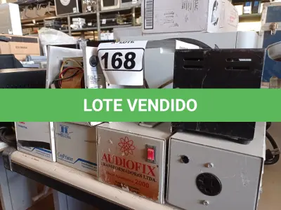 LOTE 168 - 05 AUTOTRANSFORMADORES MARCAS E MODELOS DIVERSOS. (NO ESTADO) ATENÇÃO! FAZER A VISITAÇÃO ANTES DE ARREMATAR, NÃO SABEMOS SE FUNCIONA. LEILÃO NÃO TEM GARANTIA E NEM DEVOLUÇÃO, SUJEITO A POSSÍVEIS AVARIAS VISÍVEIS/OCULTAS E/OU AUSÊNCIA DE COMPONENTES.