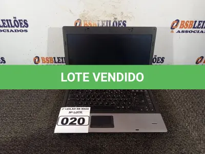 LOTE 020 - 01 NOTEBOOK MARCA HP PROBOOK 6445B. (NO ESTADO) ATENÇÃO! FAZER A VISITAÇÃO ANTES DE ARREMATAR, NÃO SABEMOS SE FUNCIONA. LEILÃO NÃO TEM GARANTIA E NEM DEVOLUÇÃO, SUJEITO A POSSÍVEIS AVARIAS VISÍVEIS/OCULTAS E/OU AUSÊNCIA DE COMPONENTES.