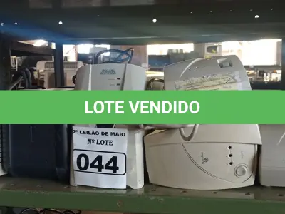 LOTE 044 - 01 NOBREAK E 05 ESTABILIZADORES MARCAS E MODELOS DIVERSOS. (NO ESTADO) ATENÇÃO! FAZER A VISITAÇÃO ANTES DE ARREMATAR, NÃO SABEMOS SE FUNCIONA. LEILÃO NÃO TEM GARANTIA E NEM DEVOLUÇÃO, SUJEITO A POSSÍVEIS AVARIAS VISÍVEIS/OCULTAS E/OU AUSÊNCIA DE COMPONENTES.