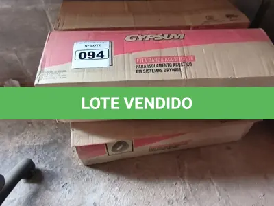 LOTE 094 - 01 LOTE DE FITAS DE ISOLAMENTO ACÚSTICO PARA DRYWALL. (NO ESTADO)