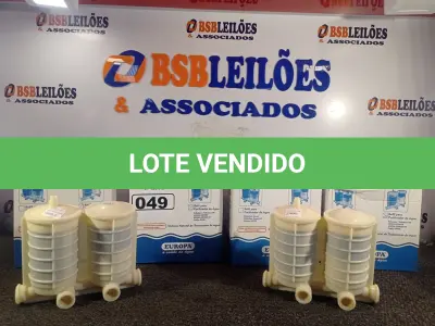 LOTE 049 - 06 REFIS PARA PURIFICADOR DE ÁGUA EUROPA. (NO ESTADO) ATENÇÃO! FAZER A VISITAÇÃO ANTES DE ARREMATAR, NÃO SABEMOS SE FUNCIONA. LEILÃO NÃO TEM GARANTIA E NEM DEVOLUÇÃO, SUJEITO A POSSÍVEIS AVARIAS VISÍVEIS/OCULTAS E/OU AUSÊNCIA DE COMPONENTES.