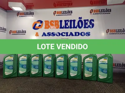 LOTE 017 - 08 LITROS DE ÓLEO DE TRANSMISSÃO LUBRAX GL-5 90. (NO ESTADO) ATENÇÃO! FAZER A VISITAÇÃO ANTES DE ARREMATAR, NÃO SABEMOS SE FUNCIONA. LEILÃO NÃO TEM GARANTIA E NEM DEVOLUÇÃO, SUJEITO A POSSÍVEIS AVARIAS VISÍVEIS/OCULTAS E/OU AUSÊNCIA DE COMPONENTES.
