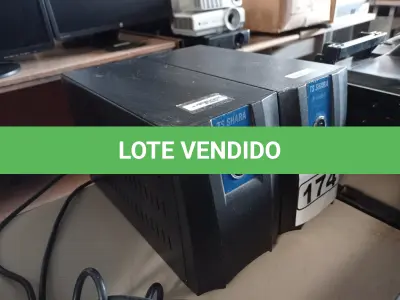 LOTE 174 - 02 ESTABILIZADORES TS SHARA 1500VA. (NO ESTADO) ATENÇÃO! FAZER A VISITAÇÃO ANTES DE ARREMATAR, NÃO SABEMOS SE FUNCIONA. LEILÃO NÃO TEM GARANTIA E NEM DEVOLUÇÃO, SUJEITO A POSSÍVEIS AVARIAS VISÍVEIS/OCULTAS E/OU AUSÊNCIA DE COMPONENTES.