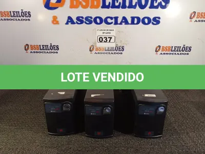 LOTE 037 - 03 NOBREAKS MARCAS RAGTECH 1200VA. (NO ESTADO) ATENÇÃO! FAZER A VISITAÇÃO ANTES DE ARREMATAR, NÃO SABEMOS SE FUNCIONA. LEILÃO NÃO TEM GARANTIA E NEM DEVOLUÇÃO, SUJEITO A POSSÍVEIS AVARIAS VISÍVEIS/OCULTAS E/OU AUSÊNCIA DE COMPONENTES.
