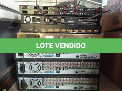 LOTE 183 - 03 DVR E EQUIPAMENTOS ELETRÔNICOS DIVERSOS. (NO ESTADO) ATENÇÃO! FAZER A VISITAÇÃO ANTES DE ARREMATAR, NÃO SABEMOS SE FUNCIONA. LEILÃO NÃO TEM GARANTIA E NEM DEVOLUÇÃO, SUJEITO A POSSÍVEIS AVARIAS VISÍVEIS/OCULTAS E/OU AUSÊNCIA DE COMPONENTES.