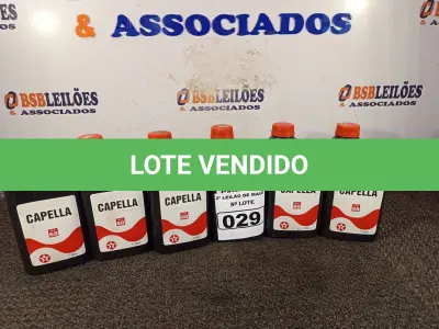 LOTE 029 - 06 LITROS DE ÓLEO CAPELA ISSO 68, LUBRIFICANTE MINERAL PARA COMPRESSORES DE REFRIGERAÇÃO DE SISTEMAS NÃO SELADOS QUE UTILIZEM COMO GÁS REFRIGERANTE O FREON, AMÔNIA E SIMILARES. (NO ESTADO) ATENÇÃO! FAZER A VISITAÇÃO ANTES DE ARREMATAR, NÃO SABEMOS SE FUNCIONA. LEILÃO NÃO TEM GARANTIA E NEM DEVOLUÇÃO, SUJEITO A POSSÍVEIS AVARIAS VISÍVEIS/OCULTAS E/OU AUSÊNCIA DE COMPONENTES.