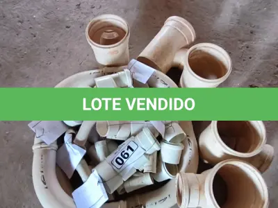 LOTE 061 - 01 LOTE COM CONEXÕES BUCHA DE REDUÇÃO 100X75 , BUCHA DE REDUÇÃO 50 X 75 , CURVA LONGA 75 , BUCHA DE REDUÇÃO 100 X 75 E T 150 X 100 (NO ESTADO)