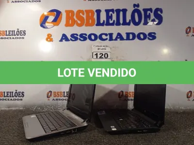 LOTE 120 - 02 NETBOOKS MARCAS E MODELOS DIVERSOS. (NO ESTADO) ATENÇÃO! FAZER A VISITAÇÃO ANTES DE ARREMATAR, NÃO SABEMOS SE FUNCIONA. LEILÃO NÃO TEM GARANTIA E NEM DEVOLUÇÃO, SUJEITO A POSSÍVEIS AVARIAS VISÍVEIS/OCULTAS E/OU AUSÊNCIA DE COMPONENTES.