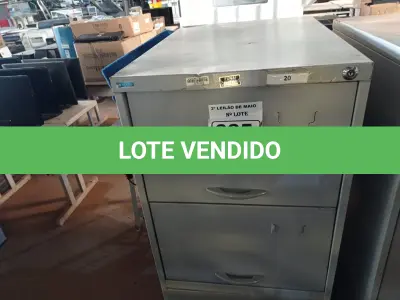 LOTE 085 - 01 ARQUIVO DE AÇO COM 04 GAVETAS. (NO ESTADO) ATENÇÃO! FAZER A VISITAÇÃO ANTES DE ARREMATAR, NÃO SABEMOS SE FUNCIONA. LEILÃO NÃO TEM GARANTIA E NEM DEVOLUÇÃO, SUJEITO A POSSÍVEIS AVARIAS VISÍVEIS/OCULTAS E/OU AUSÊNCIA DE COMPONENTES.