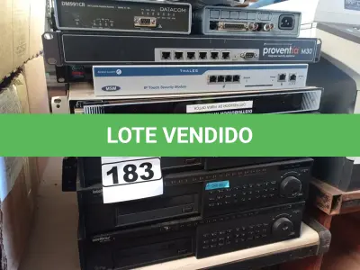 LOTE 183 - 03 DVR E EQUIPAMENTOS ELETRÔNICOS DIVERSOS. (NO ESTADO) ATENÇÃO! FAZER A VISITAÇÃO ANTES DE ARREMATAR, NÃO SABEMOS SE FUNCIONA. LEILÃO NÃO TEM GARANTIA E NEM DEVOLUÇÃO, SUJEITO A POSSÍVEIS AVARIAS VISÍVEIS/OCULTAS E/OU AUSÊNCIA DE COMPONENTES.