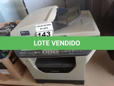 LOTE 143 - 01 IMPRESSORA MULTIFUNCIONAL MARCA BROTHER MODELO MFC-8890DW. (NO ESTADO) ATENÇÃO! FAZER A VISITAÇÃO ANTES DE ARREMATAR, NÃO SABEMOS SE FUNCIONA. LEILÃO NÃO TEM GARANTIA E NEM DEVOLUÇÃO, SUJEITO A POSSÍVEIS AVARIAS VISÍVEIS/OCULTAS E/OU AUSÊNCIA DE COMPONENTES.