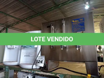 LOTE 024 - 02 BEBEDOUROS PARA GARRAFÃO E 01 CAFETEIRA INDUSTRIAL. (NO ESTADO) ATENÇÃO! FAZER A VISITAÇÃO ANTES DE ARREMATAR, NÃO SABEMOS SE FUNCIONA. LEILÃO NÃO TEM GARANTIA E NEM DEVOLUÇÃO, SUJEITO A POSSÍVEIS AVARIAS VISÍVEIS/OCULTAS E/OU AUSÊNCIA DE COMPONENTES.
