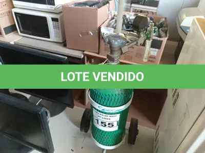 LOTE 155 - 01 CILINDRO DE OXIGÊNIO MEDICINAL GASOSO “VAZIO”. (NO ESTADO) ATENÇÃO! FAZER A VISITAÇÃO ANTES DE ARREMATAR, NÃO SABEMOS SE FUNCIONA. LEILÃO NÃO TEM GARANTIA E NEM DEVOLUÇÃO, SUJEITO A POSSÍVEIS AVARIAS VISÍVEIS/OCULTAS E/OU AUSÊNCIA DE COMPONENTES.