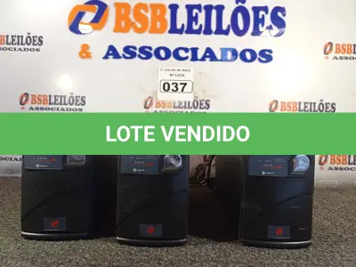 LOTE 037 - 03 NOBREAKS MARCAS RAGTECH 1200VA. (NO ESTADO) ATENÇÃO! FAZER A VISITAÇÃO ANTES DE ARREMATAR, NÃO SABEMOS SE FUNCIONA. LEILÃO NÃO TEM GARANTIA E NEM DEVOLUÇÃO, SUJEITO A POSSÍVEIS AVARIAS VISÍVEIS/OCULTAS E/OU AUSÊNCIA DE COMPONENTES.