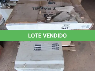 LOTE 034 - 01 CONDENSADORA CARRIER E 02 EVAPORADORAS K7 LG (NO ESTADO)