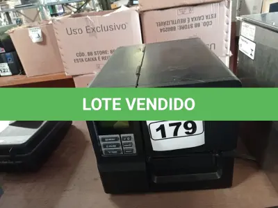 LOTE 179 - 01 IMPRESSORA DE ETIQUETAS MARCA TSC. (NO ESTADO) ATENÇÃO! FAZER A VISITAÇÃO ANTES DE ARREMATAR, NÃO SABEMOS SE FUNCIONA. LEILÃO NÃO TEM GARANTIA E NEM DEVOLUÇÃO, SUJEITO A POSSÍVEIS AVARIAS VISÍVEIS/OCULTAS E/OU AUSÊNCIA DE COMPONENTES.