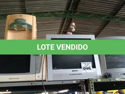 LOTE 046 - 01 PURIFICADOR DE ÁGUA, 02 TVS DE TUBO E 01 MICRO-ONDAS MARCAS E MODELOS DIVERSOS. (NO ESTADO) ATENÇÃO! FAZER A VISITAÇÃO ANTES DE ARREMATAR, NÃO SABEMOS SE FUNCIONA. LEILÃO NÃO TEM GARANTIA E NEM DEVOLUÇÃO, SUJEITO A POSSÍVEIS AVARIAS VISÍVEIS/OCULTAS E/OU AUSÊNCIA DE COMPONENTES.