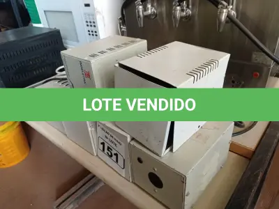 LOTE 151 - 06 AUTOTRANSFORMADORES MARCAS E MODELOS DIVERSOS. (NO ESTADO) ATENÇÃO! FAZER A VISITAÇÃO ANTES DE ARREMATAR, NÃO SABEMOS SE FUNCIONA. LEILÃO NÃO TEM GARANTIA E NEM DEVOLUÇÃO, SUJEITO A POSSÍVEIS AVARIAS VISÍVEIS/OCULTAS E/OU AUSÊNCIA DE COMPONENTES.