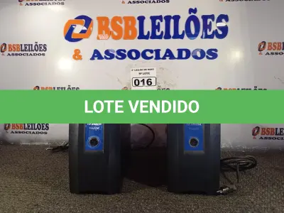 LOTE 016 - 02 ESTABILIZADORES TS SHARA 1500VA. (NO ESTADO) ATENÇÃO! FAZER A VISITAÇÃO ANTES DE ARREMATAR, NÃO SABEMOS SE FUNCIONA. LEILÃO NÃO TEM GARANTIA E NEM DEVOLUÇÃO, SUJEITO A POSSÍVEIS AVARIAS VISÍVEIS/OCULTAS E/OU AUSÊNCIA DE COMPONENTES.