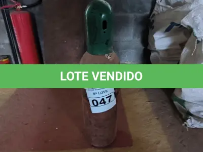 LOTE 047 - 01 CILINDRO DE ACETILENO PEQUENO E VAZIO (NO ESTADO)