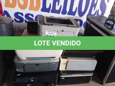 LOTE 006 - 14 IMPRESSORAS MARCAS E MODELOS DIVERSOS PARA RETIRADA DE PEÇAS. (NO ESTADO) ATENÇÃO! FAZER A VISITAÇÃO ANTES DE ARREMATAR, NÃO SABEMOS SE FUNCIONA. LEILÃO NÃO TEM GARANTIA E NEM DEVOLUÇÃO, SUJEITO A POSSÍVEIS AVARIAS VISÍVEIS/OCULTAS E/OU AUSÊNCIA DE COMPONENTES.