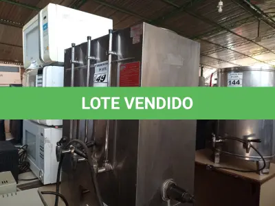 LOTE 149 - 01 CAFETEIRA INDUSTRIAL. (NO ESTADO) ATENÇÃO! FAZER A VISITAÇÃO ANTES DE ARREMATAR, NÃO SABEMOS SE FUNCIONA. LEILÃO NÃO TEM GARANTIA E NEM DEVOLUÇÃO, SUJEITO A POSSÍVEIS AVARIAS VISÍVEIS/OCULTAS E/OU AUSÊNCIA DE COMPONENTES.