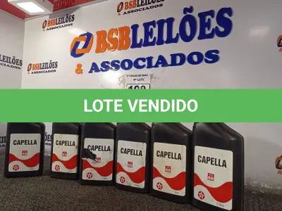LOTE 109 - 06 LITROS DE ÓLEO CAPELA ISSO 68, LUBRIFICANTE MINERAL PARA COMPRESSORES DE REFRIGERAÇÃO DE SISTEMAS NÃO SELADOS QUE UTILIZEM COMO GÁS REFRIGERANTE O FREON, AMÔNIA E SIMILARES. (NO ESTADO) ATENÇÃO! FAZER A VISITAÇÃO ANTES DE ARREMATAR, NÃO SABEMOS SE FUNCIONA. LEILÃO NÃO TEM GARANTIA E NEM DEVOLUÇÃO, SUJEITO A POSSÍVEIS AVARIAS VISÍVEIS/OCULTAS E/OU AUSÊNCIA DE COMPONENTES.