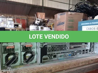 LOTE 374 - 01 SERVIDOR DE GAVETA MARCA IBM. (NO ESTADO) ATENÇÃO! FAZER A VISITAÇÃO ANTES DE ARREMATAR, NÃO SABEMOS SE FUNCIONA. LEILÃO NÃO TEM GARANTIA E NEM DEVOLUÇÃO, SUJEITO A POSSÍVEIS AVARIAS VISÍVEIS/OCULTAS E/OU AUSÊNCIA DE COMPONENTES.