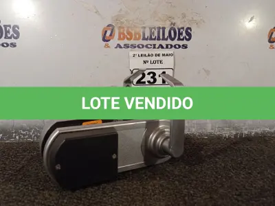 LOTE 231 - 01 FECHADURA ELETRÔNICA. (NO ESTADO) ATENÇÃO! FAZER A VISITAÇÃO ANTES DE ARREMATAR, NÃO SABEMOS SE FUNCIONA. LEILÃO NÃO TEM GARANTIA E NEM DEVOLUÇÃO, SUJEITO A POSSÍVEIS AVARIAS VISÍVEIS/OCULTAS E/OU AUSÊNCIA DE COMPONENTES.