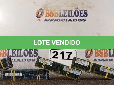 LOTE 217 - 01 LOTE COM VÁRIAS MEMORIAS PARA PC MARCAS E MODELOS DIVERSOS. (NO ESTADO) ATENÇÃO! FAZER A VISITAÇÃO ANTES DE ARREMATAR, NÃO SABEMOS SE FUNCIONA. LEILÃO NÃO TEM GARANTIA E NEM DEVOLUÇÃO, SUJEITO A POSSÍVEIS AVARIAS VISÍVEIS/OCULTAS E/OU AUSÊNCIA DE COMPONENTES.