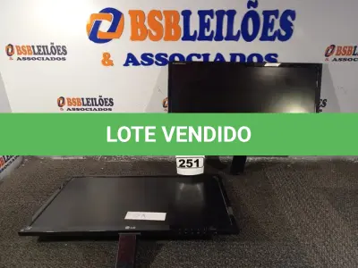 LOTE 251 - 02 MONITORES MARCAS LG MODELOS FLATROM E2360V-PN/E2260V-PN. (NO ESTADO) ATENÇÃO! FAZER A VISITAÇÃO ANTES DE ARREMATAR, NÃO SABEMOS SE FUNCIONA. LEILÃO NÃO TEM GARANTIA E NEM DEVOLUÇÃO, SUJEITO A POSSÍVEIS AVARIAS VISÍVEIS/OCULTAS E/OU AUSÊNCIA DE COMPONENTES.