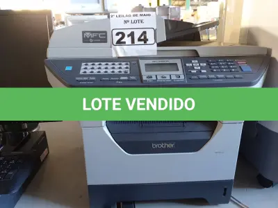 LOTE 214 - 01 IMPRESSORA MULTIFUNCIONAL MARCA BROTHER MODELO MFC-8890DW. (NO ESTADO) ATENÇÃO! FAZER A VISITAÇÃO ANTES DE ARREMATAR, NÃO SABEMOS SE FUNCIONA. LEILÃO NÃO TEM GARANTIA E NEM DEVOLUÇÃO, SUJEITO A POSSÍVEIS AVARIAS VISÍVEIS/OCULTAS E/OU AUSÊNCIA DE COMPONENTES.