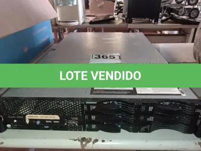 LOTE 365 - 01 SERVIDOR DE GAVETA MARCA IBM. (NO ESTADO) ATENÇÃO! FAZER A VISITAÇÃO ANTES DE ARREMATAR, NÃO SABEMOS SE FUNCIONA. LEILÃO NÃO TEM GARANTIA E NEM DEVOLUÇÃO, SUJEITO A POSSÍVEIS AVARIAS VISÍVEIS/OCULTAS E/OU AUSÊNCIA DE COMPONENTES.