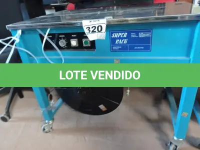 LOTE 320 - 01 CINTADORA DE CAIXAS. (NO ESTADO) ATENÇÃO! FAZER A VISITAÇÃO ANTES DE ARREMATAR, NÃO SABEMOS SE FUNCIONA. LEILÃO NÃO TEM GARANTIA E NEM DEVOLUÇÃO, SUJEITO A POSSÍVEIS AVARIAS VISÍVEIS/OCULTAS E/OU AUSÊNCIA DE COMPONENTES.