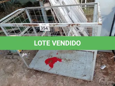 LOTE 354 - 01 CARRINHO PARA TRANSPORTE DE CARGAS. (NO ESTADO) ATENÇÃO! FAZER A VISITAÇÃO ANTES DE ARREMATAR, NÃO SABEMOS SE FUNCIONA. LEILÃO NÃO TEM GARANTIA E NEM DEVOLUÇÃO, SUJEITO A POSSÍVEIS AVARIAS VISÍVEIS/OCULTAS E/OU AUSÊNCIA DE COMPONENTES.