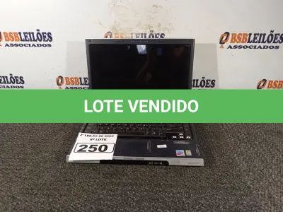 LOTE 250 - 01 NOTEBOOK MARCA HP PAVILON DV1000. (NO ESTADO) ATENÇÃO! FAZER A VISITAÇÃO ANTES DE ARREMATAR, NÃO SABEMOS SE FUNCIONA. LEILÃO NÃO TEM GARANTIA E NEM DEVOLUÇÃO, SUJEITO A POSSÍVEIS AVARIAS VISÍVEIS/OCULTAS E/OU AUSÊNCIA DE COMPONENTES.