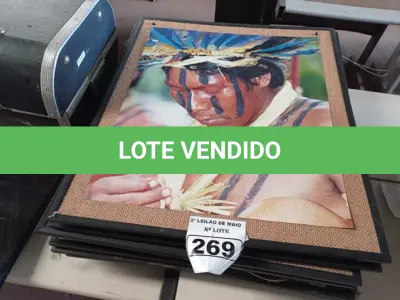 LOTE 269 - 01 LOTE COM VÁRIOS QUADROS DE INDÍGENAS. (NO ESTADO) ATENÇÃO! FAZER A VISITAÇÃO ANTES DE ARREMATAR, NÃO SABEMOS SE FUNCIONA. LEILÃO NÃO TEM GARANTIA E NEM DEVOLUÇÃO, SUJEITO A POSSÍVEIS AVARIAS VISÍVEIS/OCULTAS E/OU AUSÊNCIA DE COMPONENTES.