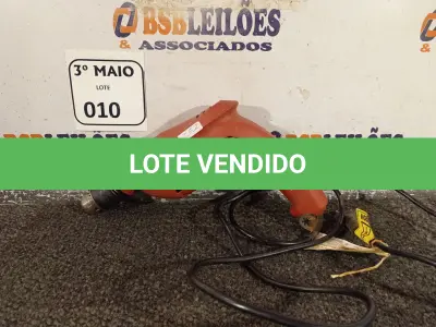 LOTE 010 - 01 PARAFUSADEIRA/FURADEIRA MARCA SCHUZ 220V. (NO ESTADO) ATENÇÃO! FAZER A VISITAÇÃO ANTES DE ARREMATAR, NÃO SABEMOS SE FUNCIONA. LEILÃO NÃO TEM GARANTIA E NEM DEVOLUÇÃO, SUJEITO A POSSÍVEIS AVARIAS VISÍVEIS/OCULTAS E/OU AUSÊNCIA DE COMPONENTES.