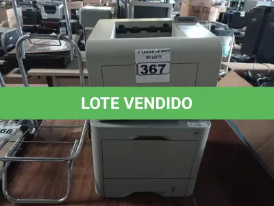 LOTE 367 - 02 IMPRESSORAS MARCAS SAMSUNG MODELOS ML3151-ND/ ML5010-ND. (NO ESTADO) ATENÇÃO! FAZER A VISITAÇÃO ANTES DE ARREMATAR, NÃO SABEMOS SE FUNCIONA. LEILÃO NÃO TEM GARANTIA E NEM DEVOLUÇÃO, SUJEITO A POSSÍVEIS AVARIAS VISÍVEIS/OCULTAS E/OU AUSÊNCIA DE COMPONENTES.