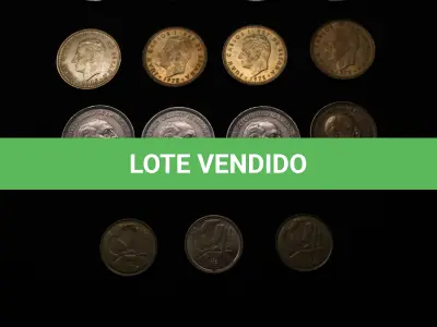 LOTE 048 - LOTE 48 – MOEDAS ITÁLIA, ISRAEL ESPANHA 	MOEDA	OBSERVAÇÕES 1.		100 Liras (1966, 1968,1978)	3 unidades 2.		500 Liras (2 x 1985, 1983, 1989 e 1995)	5 unidades 3.		200 Liras (1979)	1 unidade 4.		10 Shekel	2 unidades 5.		½ Shekel	1 unidade 6.		25 Pesetas (1957)	1 unidade 7.		5 Pesetas (1957)	3 unidades 8.		1 Peseta (1953)	1 unidade 9.		25 Pesetas (1975)	3 unidades 10.		5 Pesetas (1975)	8 unidades 11.		1 Peseta (1975)	4 unidades 12.		5 Pesetas (1991,1992 e 1998)	3 unidades