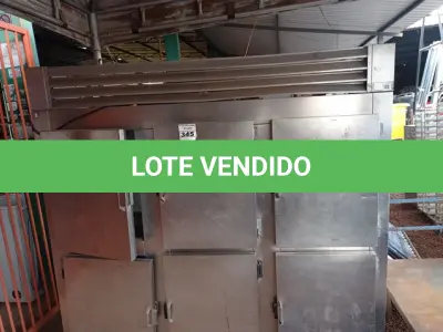 LOTE 345 - 01 GELADEIRA INDUSTRIAL EM INOX COM 06 PORTAS. (NO ESTADO) ATENÇÃO! FAZER A VISITAÇÃO ANTES DE ARREMATAR, NÃO SABEMOS SE FUNCIONA. LEILÃO NÃO TEM GARANTIA E NEM DEVOLUÇÃO, SUJEITO A POSSÍVEIS AVARIAS VISÍVEIS/OCULTAS E/OU AUSÊNCIA DE COMPONENTES.