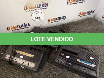LOTE 015 - 01 TURBO GAME VG-90007, 01 VG-2800 E 01 SUPER GAME -2800 MARCA CCE. (NO ESTADO) ATENÇÃO! FAZER A VISITAÇÃO ANTES DE ARREMATAR, NÃO SABEMOS SE FUNCIONA. LEILÃO NÃO TEM GARANTIA E NEM DEVOLUÇÃO, SUJEITO A POSSÍVEIS AVARIAS VISÍVEIS/OCULTAS E/OU AUSÊNCIA DE COMPONENTES.