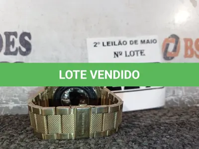 LOTE 227 - 01 RELÓGIO DE PULSO ANALÓGICO. (NO ESTADO) ATENÇÃO! FAZER A VISITAÇÃO ANTES DE ARREMATAR, NÃO SABEMOS SE FUNCIONA. LEILÃO NÃO TEM GARANTIA E NEM DEVOLUÇÃO, SUJEITO A POSSÍVEIS AVARIAS VISÍVEIS/OCULTAS E/OU AUSÊNCIA DE COMPONENTES.