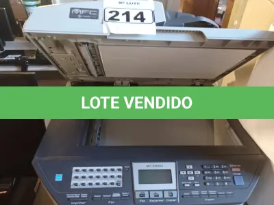 LOTE 214 - 01 IMPRESSORA MULTIFUNCIONAL MARCA BROTHER MODELO MFC-8890DW. (NO ESTADO) ATENÇÃO! FAZER A VISITAÇÃO ANTES DE ARREMATAR, NÃO SABEMOS SE FUNCIONA. LEILÃO NÃO TEM GARANTIA E NEM DEVOLUÇÃO, SUJEITO A POSSÍVEIS AVARIAS VISÍVEIS/OCULTAS E/OU AUSÊNCIA DE COMPONENTES.