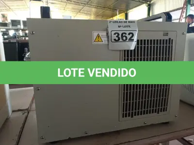 LOTE 362 - 01 CHILLER CW-5000, MÁQUINA PARA TUBO LASER CO2. (NO ESTADO) ATENÇÃO! FAZER A VISITAÇÃO ANTES DE ARREMATAR, NÃO SABEMOS SE FUNCIONA. LEILÃO NÃO TEM GARANTIA E NEM DEVOLUÇÃO, SUJEITO A POSSÍVEIS AVARIAS VISÍVEIS/OCULTAS E/OU AUSÊNCIA DE COMPONENTES.