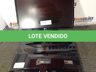 LOTE 265 - 02 MONITORES LG FLATROM E2260V-PN. (NO ESTADO) ATENÇÃO! FAZER A VISITAÇÃO ANTES DE ARREMATAR, NÃO SABEMOS SE FUNCIONA. LEILÃO NÃO TEM GARANTIA E NEM DEVOLUÇÃO, SUJEITO A POSSÍVEIS AVARIAS VISÍVEIS/OCULTAS E/OU AUSÊNCIA DE COMPONENTES.