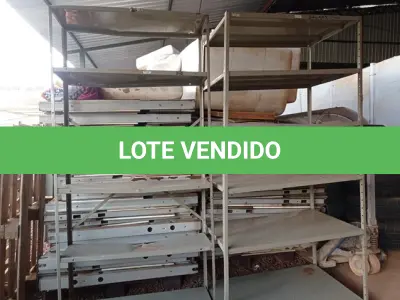 LOTE 355 - 02 ESTANTES DE AÇO COM 05 PRATELEIRAS. (NO ESTADO) ATENÇÃO! FAZER A VISITAÇÃO ANTES DE ARREMATAR, NÃO SABEMOS SE FUNCIONA. LEILÃO NÃO TEM GARANTIA E NEM DEVOLUÇÃO, SUJEITO A POSSÍVEIS AVARIAS VISÍVEIS/OCULTAS E/OU AUSÊNCIA DE COMPONENTES.
