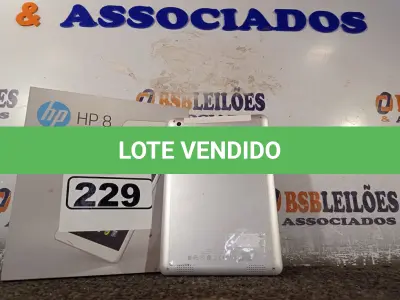 LOTE 229 - 01 TABLET MARCA HP. (NO ESTADO) ATENÇÃO! FAZER A VISITAÇÃO ANTES DE ARREMATAR, NÃO SABEMOS SE FUNCIONA. LEILÃO NÃO TEM GARANTIA E NEM DEVOLUÇÃO, SUJEITO A POSSÍVEIS AVARIAS VISÍVEIS/OCULTAS E/OU AUSÊNCIA DE COMPONENTES.